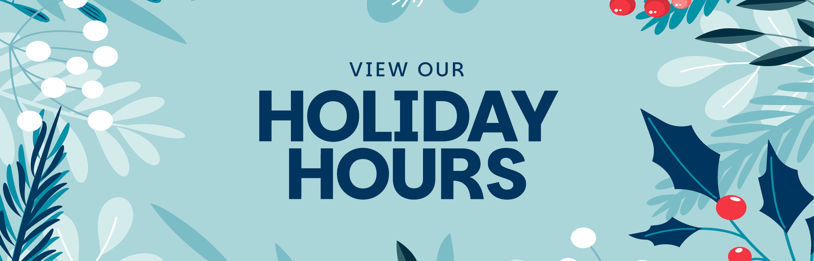 Holiday Hours 2025